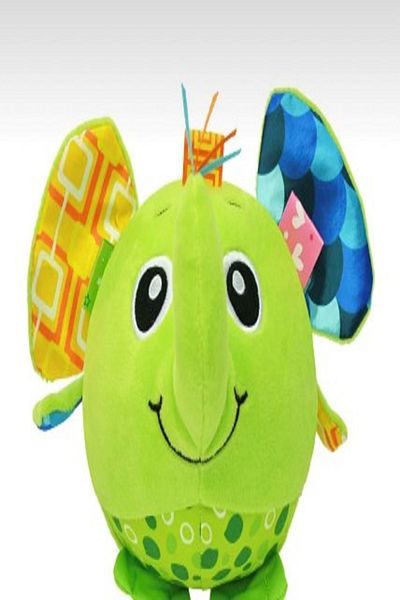 Sozzy My Rattle Ball 3D Green Elephant Figure