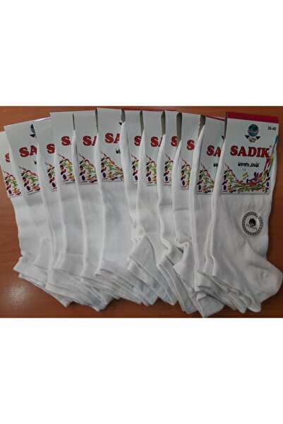 Has 12 Çift Düz Penye Bayan Patik Çorap