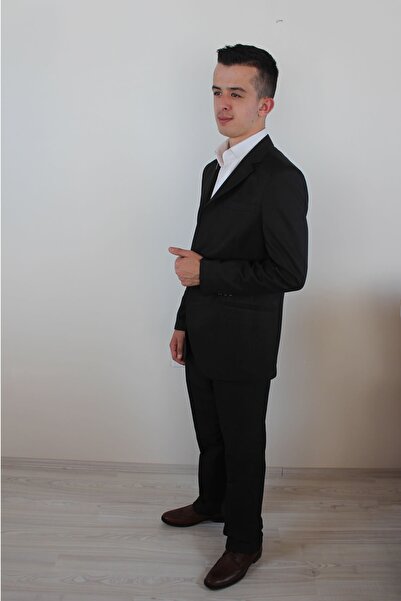 Bilgiçler Erkek Koyu Füme Regular Fit Takım Elbise