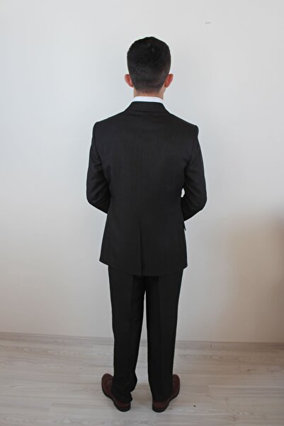 Bilgiçler Erkek Koyu Füme Regular Fit Takım Elbise