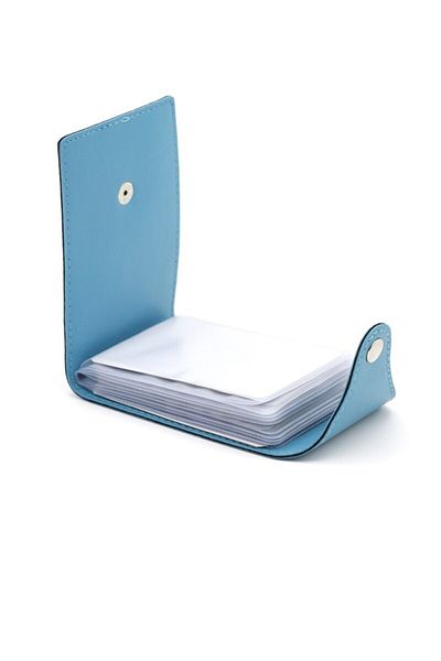 2K Credit Card Holder Turquoise 10 Leaves Horizontal 7x10,5 Cm