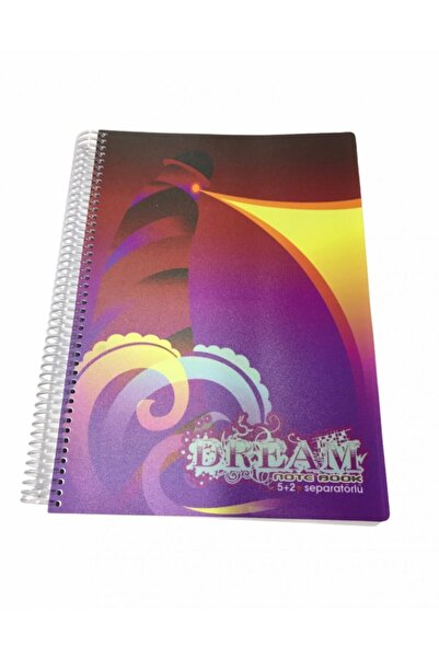 Keskin Color Yayınları Keskin Color Dream A4 210 Sheets Pp Cover 5+2 Bookmarks Notebook