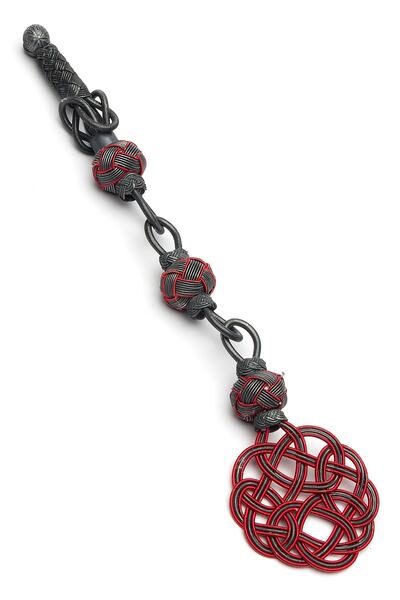 OTTOTESBİH Model de Margareta Roșie Singură - 6,6 gr 1000 Argint Sterling cu Pânză Kazaz, acoperit cu oxid