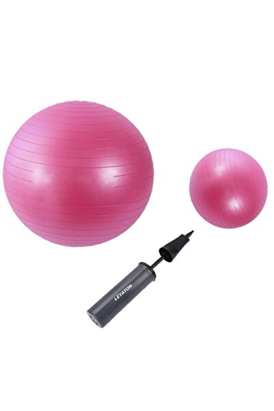 Leyaton 65 Cm Pembe + 25 Cm Pilates Topu 2'li Set