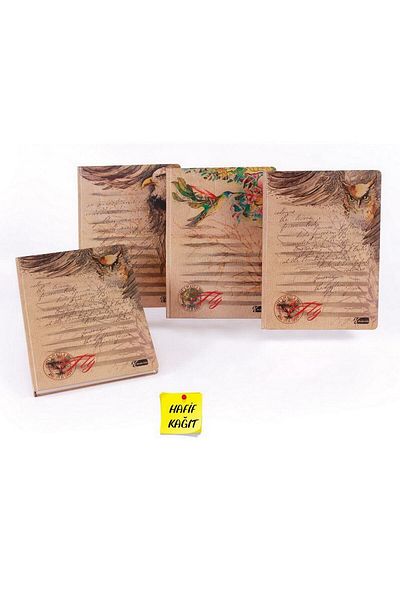 KESKİN COLOR Fly 20x28 128 de coli Caiet cu copertă rigidă Kpk cu linii (411941-99)