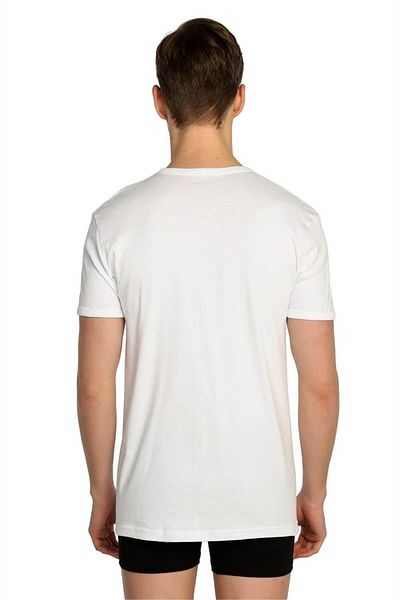 Tutku 6 Pieces 107 Men's V-Neck Undershirt White New Season