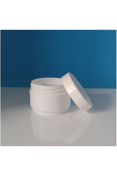 demethome Λευκό 10 τμχ 25ml Κουτί καλλυντικών Πλαστικό βάζο κρέμας Άδειο κουτί καλλυντικών κρέμας πομάδας