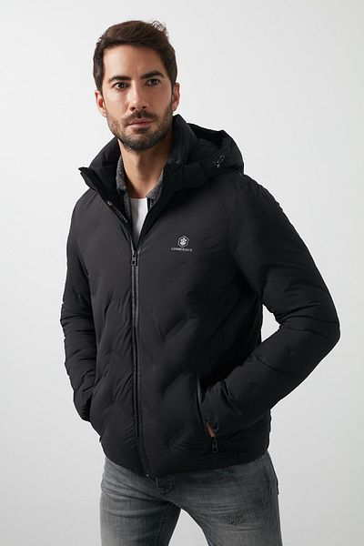 lumberjack Ανδρικό κοντό παλτό Henry Coat Μαύρο