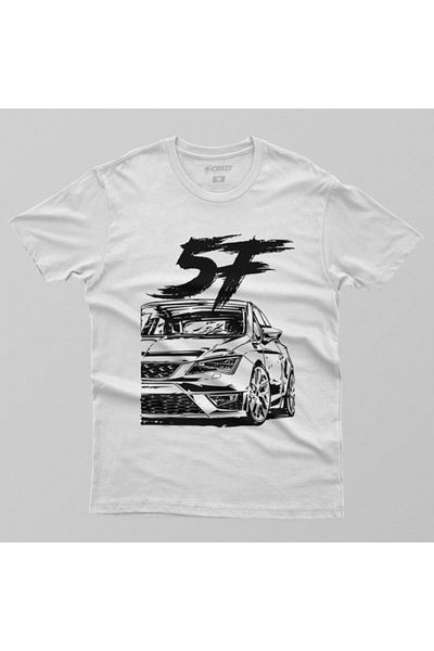 Crazy Ανδρικό T-shirt Seat Leon 5f Fr Dirty Style