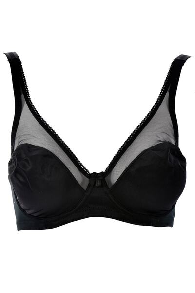Acemoğlu Kadın 291 Tül Detaylı Toparlayıcı Sütyen Siyah