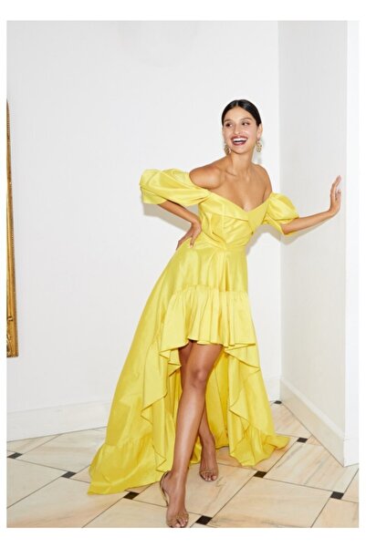 LE NOIR Kadın Sarı Sunshıne Elbise