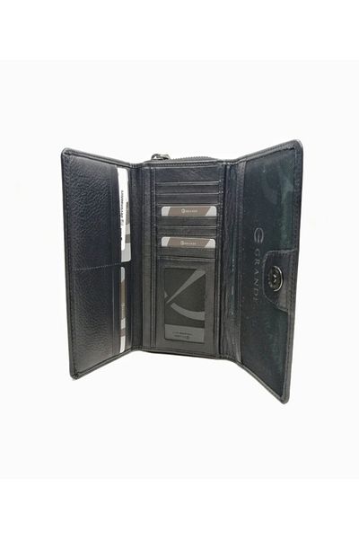 Grande 2636 Black Leather Wallet