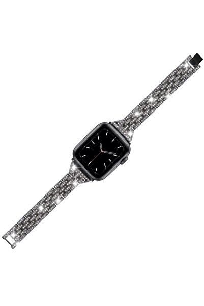 LIMD Apple Watch 1 2 3 4 5 6 Ve Se Serisi 42-44 Mm Diamond Metal Kordon