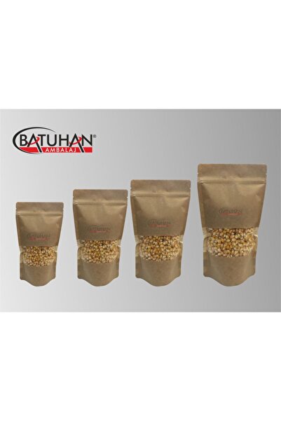 BATUPACK Kraft Pencereli Doypack (21*31) 100 Adet