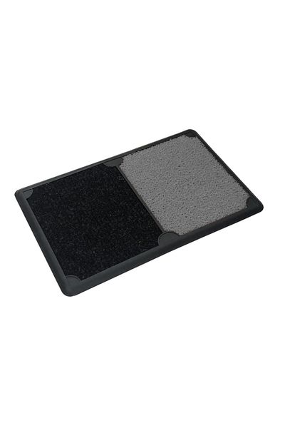 OLUNCA New Generation 50X80 cm Gray Graphic Wet Dry Disinfectant Hygiene Mat