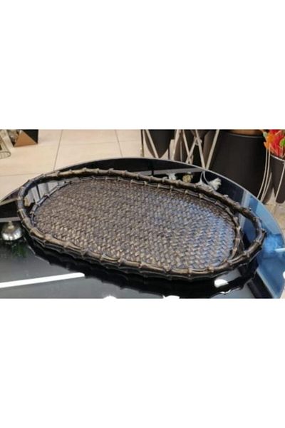By Ari Ev Dekorasyon Wicker Look Tray