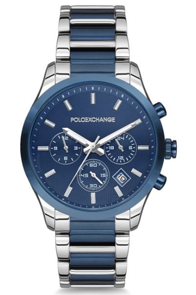 Polo Exchange Men's Wristwatch Steel Cord Working Function