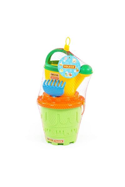 Polesie Toy 51769 Sand Bucket Watering Can Set Green 4 Pieces