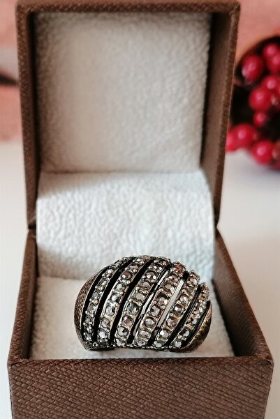 Esra Pamir Marcasite Jewelled Dome Ring