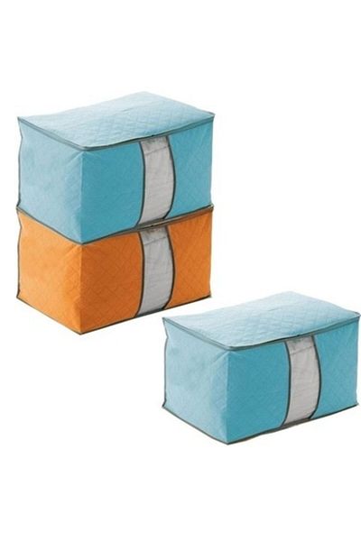 Evsay Chest Type Pvc 5-Piece Quilt Bag Colorful Quilt Size Bag