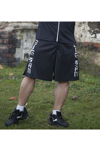 Big Sam Black Slit Fighter Shorts 1412