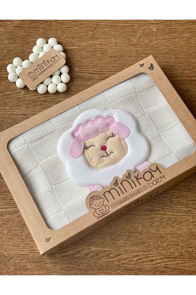 minik ay Newborn Lamb Knitwear Blanket