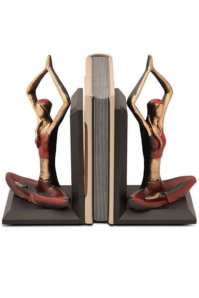 Gift Garden Girl Doing Yoga Book Holder Red Hands in the Air