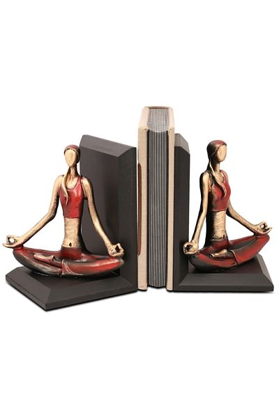 Gift Garden Girl Doing Yoga Book Holder Red Hands down
