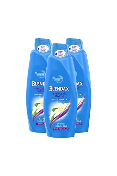 Blendax شامبو بخلاصة الياسمين 550 مل - للشعر العادي، 3 قطع