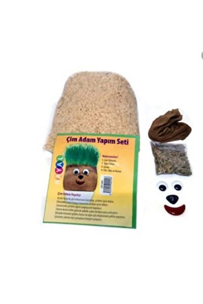 Genel Markalar 2 Adet Çim Adam, Eğitici Çim Adam Yapım Seti, Çimlendirme Deneyi
