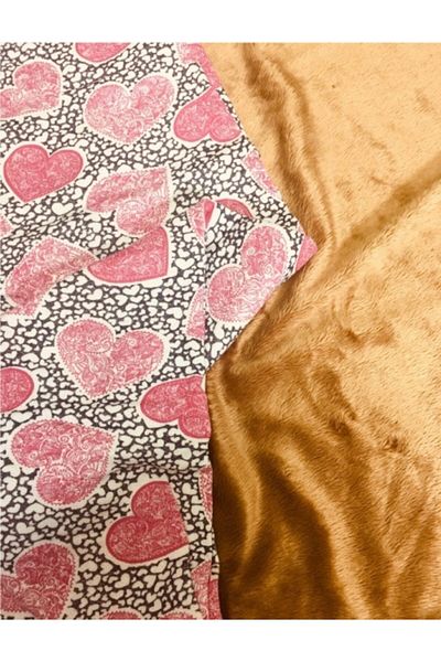Altınay Heart Motif Winter Pajama Bottoms