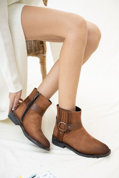 derithy Oslape-boot-tan Suede-ptm8400
