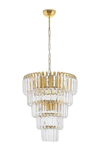 Çakır Aydınlatma Şelale 40 cm 5 Layer Yellow (Gold) Pendant Chandelier - Çakır Avize