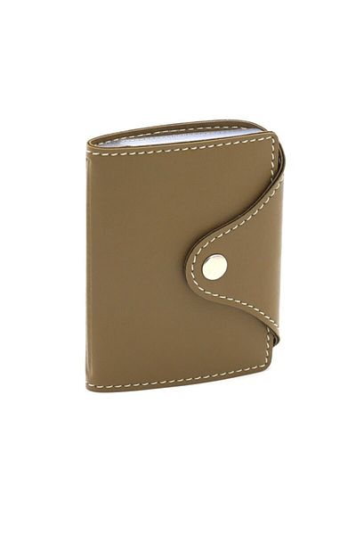 2K Credit Card Holder Mink 10 Leaves Vertical 7.5x9.7 Cm