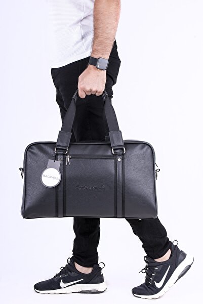 BAGWELL Unisex Μαύρη τσάντα αθλητικών και ταξιδιού