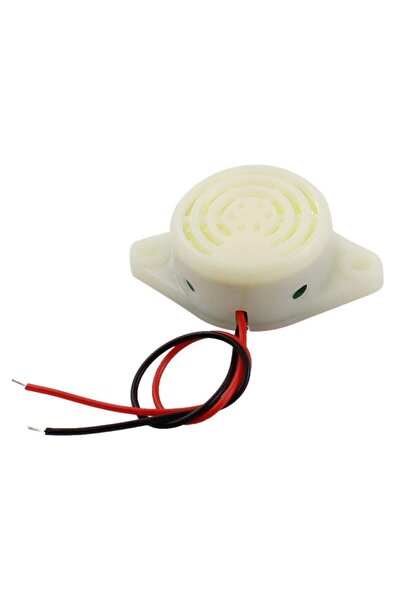 Motorobit Devreli Buzzer 3-24v 90db Siren 30mm Beyaz
