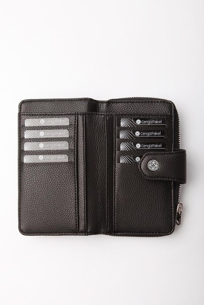 CENGİZ PAKEL Black Women's Wallet 65C23P1Mt