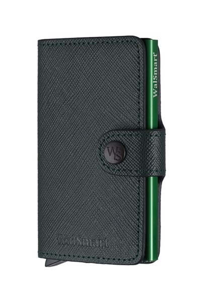 WalSmart Mini Safiano Smart Mechanism Leather Wallet-nefti