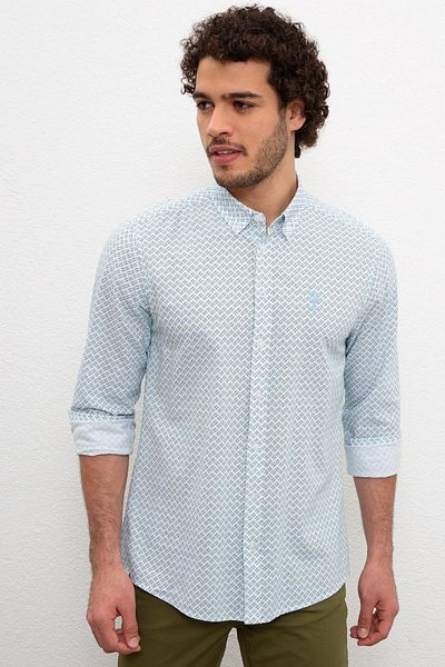 U.S. Polo Assn. Πράσινο ανδρικό πουκάμισο
