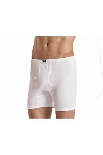Tutku 1 Piece Combed Cotton Ribbed Cotton Cuffed Men's Briefs White