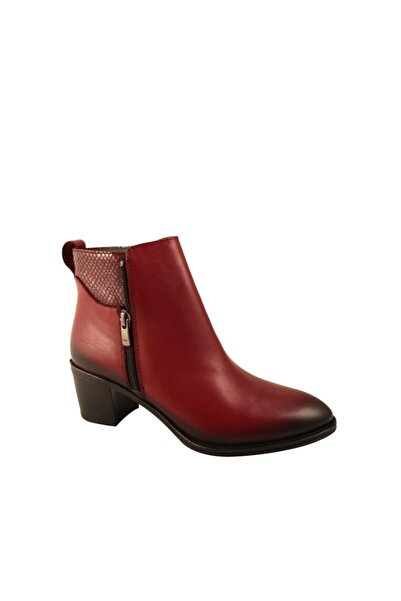 Forelli Ankle Boots - Burgundy - Block