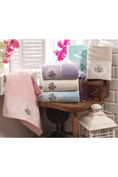 Arliva Home Prosop de bucătărie brodat Rosel 30x50 Bukle Jacquard, pachet de 12