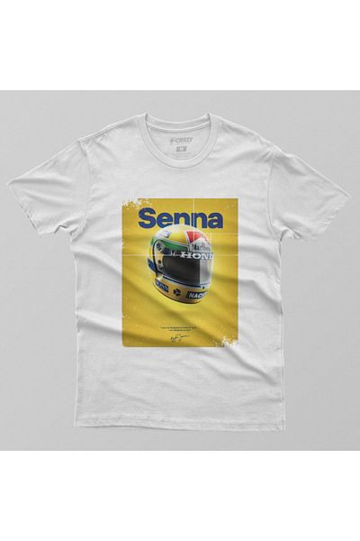 Crazy Ανδρικό μπλουζάκι Ayrton Senna Helmet