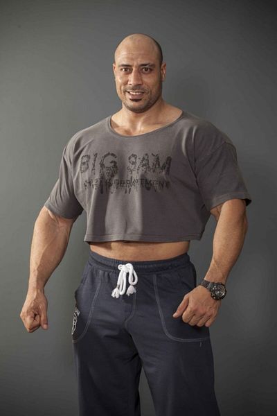 Big Sam Anthracite Short Cut Training T-Shirt 3005