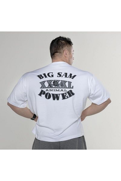 Big Sam White Power Training T-Shirt 2720