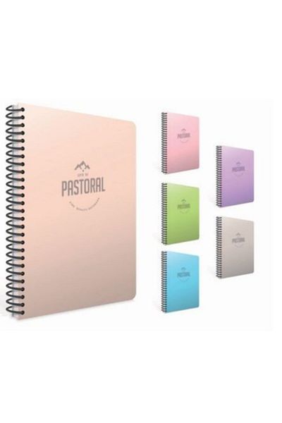 Gıpta Pastoral Notebook 17x24 96 Sheets Checkered 4 Pieces