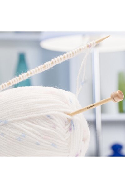 Kartopu Benekli Bebe El Örgü Ipi Bebe Yünü