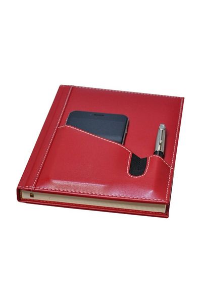 2K Copertă Piele Caiet Agenda Nedatat Liniat 17x24 Cm