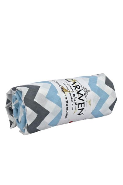 CARWEN TEKSTİL طقم ملاءات مطاطية من القطن Ranfors مقاس 100x200