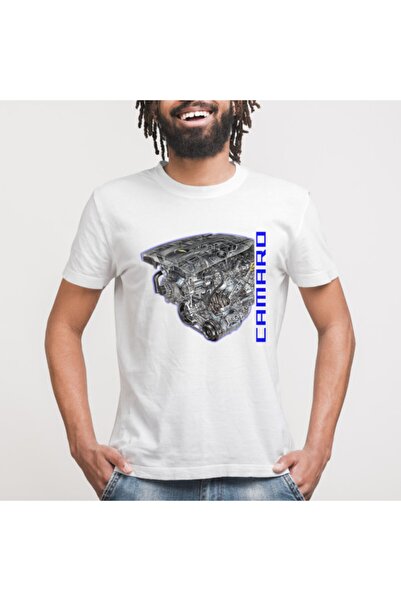 Crazy Chevy Camaro motor - muška majica